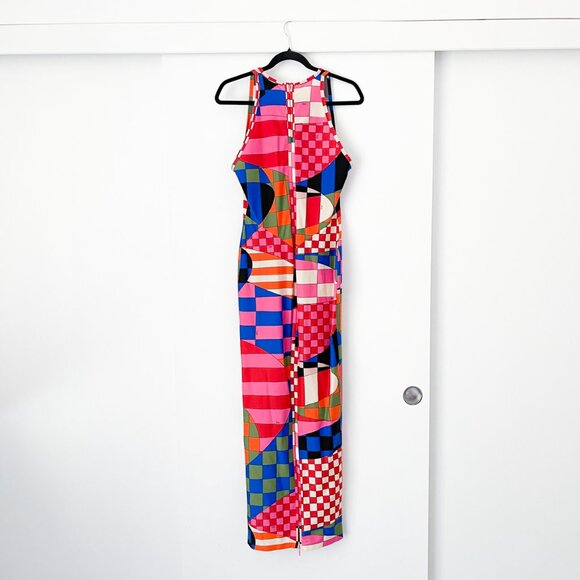 Emilio Pucci Giardino Print Long Dress Maxi Stretch-jersey - Picture 7 of 16